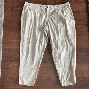 Lane Bryant Women’s Khaki Pants Size 22 Plus Casual Straight Leg Beige
